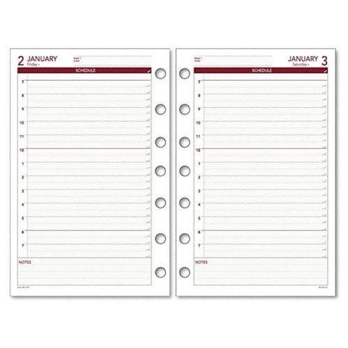 Day Runner® Recycled Daily Planning Pages, 5-1/2 x 8-1/2, 2015