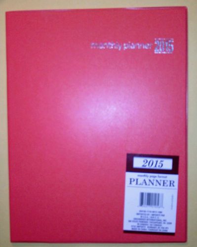 2015 Monthly planner:FREE/Fast Same day S&amp;h:Size:10.5x7.75 Inch:7 SOLD Last 11/7