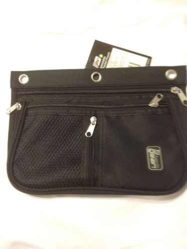 Binder pouch black, 3-ring with multiple zippered pockets for sale