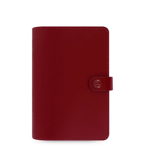 The filofax  original organizer personal pillarbox red leather - made uk for sale