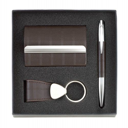 Classic Executive Gift Set Handsome with Pen Key Ring Business Card Holder New