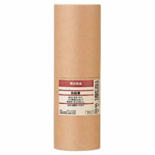 MUJI Moma Colored pencil 36 color Paper tube case Japan Worldwide