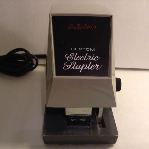 Vintage Acco Custom Desktop Electric Stapler Model AVS