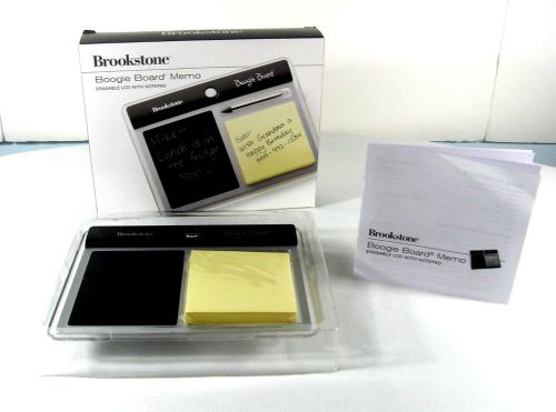New Brookstone Boogie Erasable LCD Board Memo with Notepad