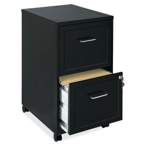 New 18&#034; deep 2 drawer mobile file cabinet  black for sale