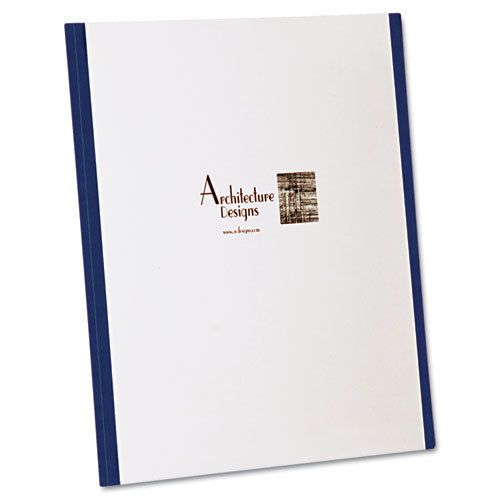 Oxford yourstyle custom tri-folio presentation folder, letter size, navy/white, for sale