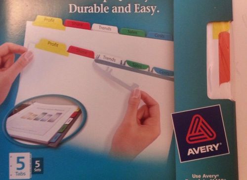 Avery Clear Label Index Maker Dividers Binders Software Templates 11418 25 Tabs