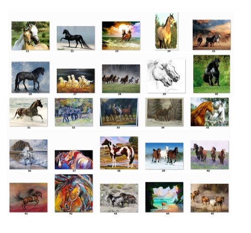 30 Personalized Return Address Labels Horses. choose one picture {H2}
