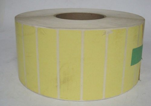 Data Label 1&#034; x 3.5&#034; Thermal Yellow Labels 640-TTT-1-35P-YE Lot of 4200 NNB