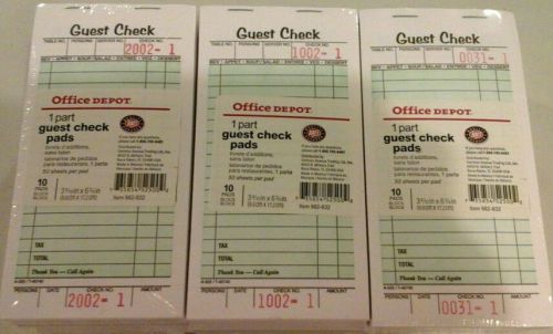office depot guest check pads