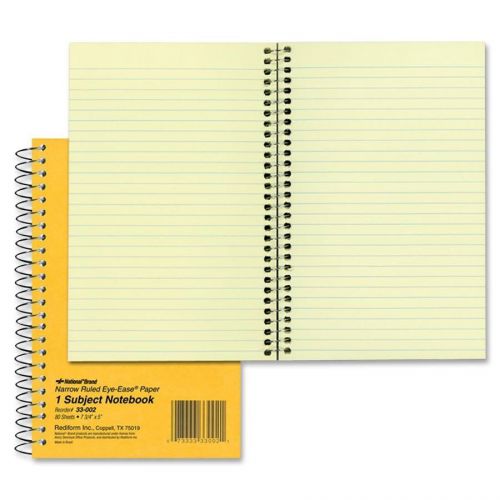 Rediform National Brown Board Cover Notebook - 80 Sheet - 16 Lb - (red33002)
