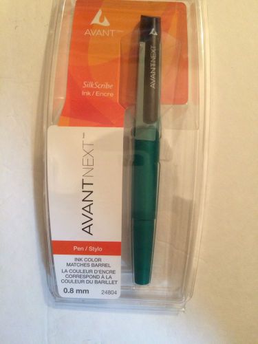 AVANTNext by Staples Green SilkScribe Ink Pen 0.8mm Pt #24804 NEW