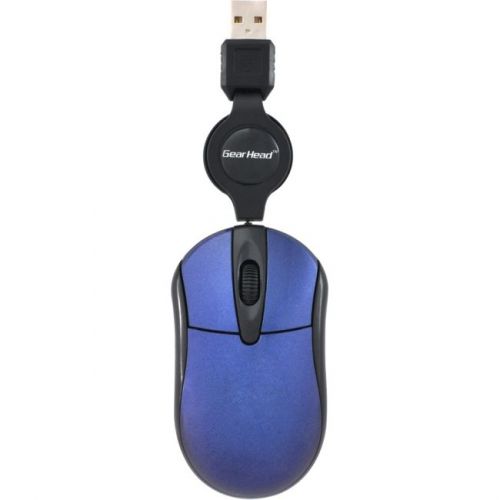 Gear head-computer mp1650blu retractable optical wheel mouse for sale