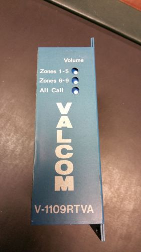 VALCOM  V-1109RTVA Nine Zone One-Way Page Control with All Call
