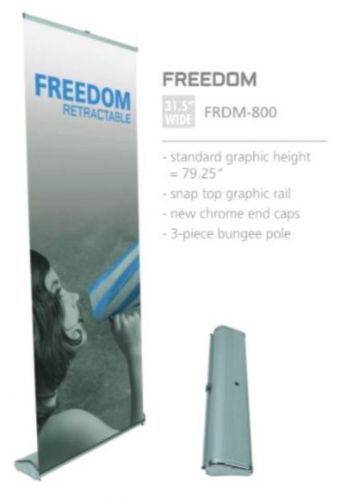 Retractable Roll Up Banner Stand Freedom