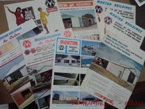 c.1969 Morton Engineered Steel Farm Buildings Catalog Brochure Lot Vintage