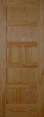 5 Panel Shaker Style 6&#039;8&#034; Solid Wood Stain Grade Interior Door
