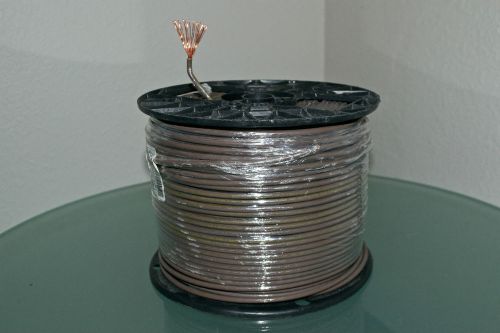 BROWN WIRE THHN STRANDED #12 500&#039; ROLL