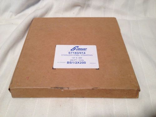Gerrard Strapbinder Stainless Steel Strapping 1/2&#034; x .020  200&#039; Coil ST183/914