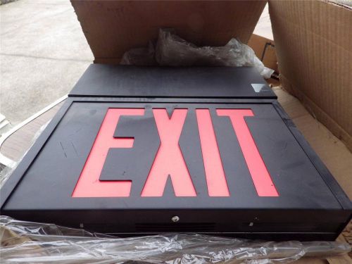 Chloud Systems Exit Signs SP. Steel 2HD LED Exit 1RLH Black SX2HL1RBLH #1