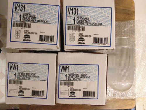 Lot of 5 new stonco roughlyte vw1 and v131 rough duty light fixture industrial for sale