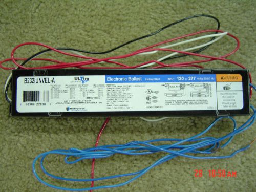 Universal 2 lamp t8 ballast b232iunvel-a new for sale