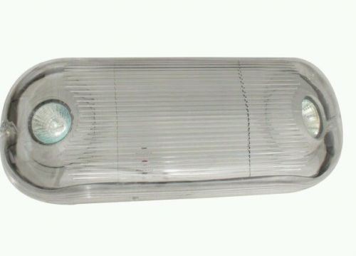 2-head emergency lighting fixture mr16 for wet location- grey  part # esr-16r-wp for sale