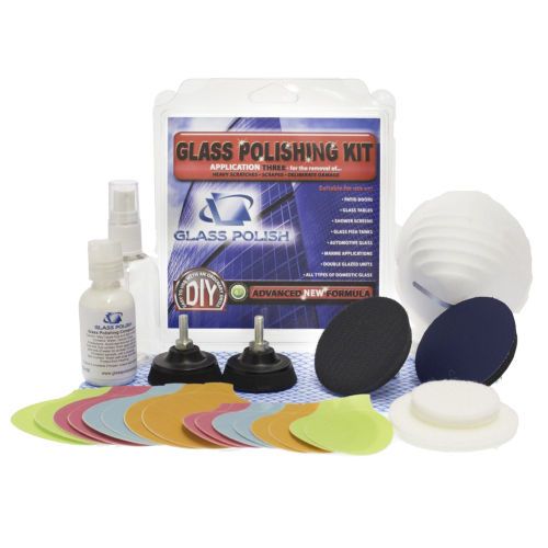 Diy  glass scratch repair, scratch remover kit 3m trizact system - deluxe for sale