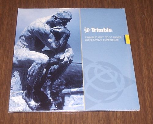 TRIMBLE  GX 3D SCANNER INTERACTIVE EXPERIENCE SOFTWARE CD NEW SEALED 2006