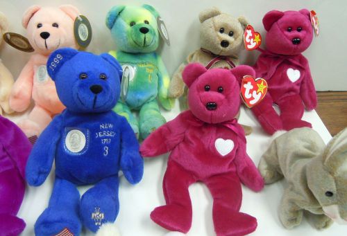 Beanie Babies a lot of 12 new with all the tags