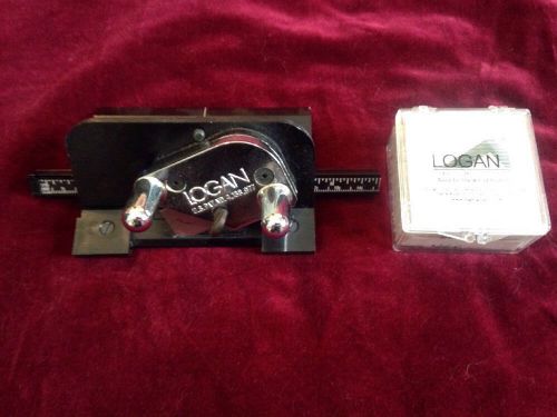 Logan graphics 4000 deluxe pull style straight blade mat cutter w/ 19 270 blades for sale