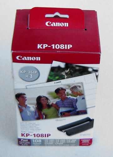 Canon KP-108IN Photo Pack 108 sheets, 3 Thermal Film Carts KP108 Selphy
