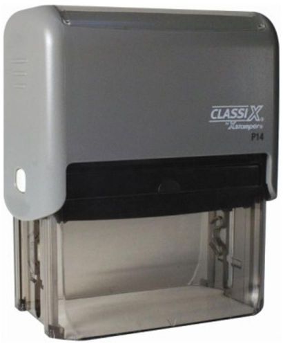New Xstamper Classix P14 Self-Inking Rubber Stamp 7 line text