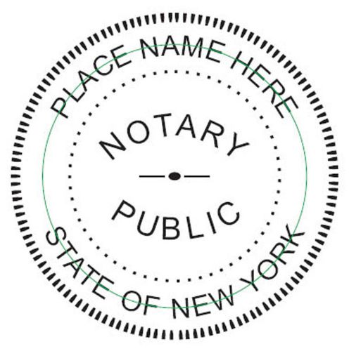 For New York NEW Round Self-Inking NOTARY SEAL RUBBER STAMP