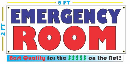 Full Color EMERGENCY ROOM Banner Sign NEW Larger Size Best Price for The $$$$$