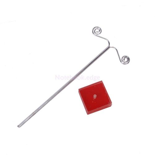 10pcs Red Acrylic Base Earring Rings Stand Holder Jewelry Display Rack 6.2&#034; Shop