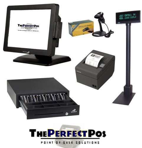 Retail Point of Sale System with  QuickBooks POS Pro All In One w/Pole Display