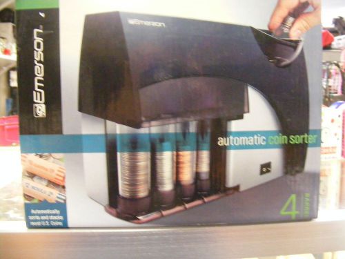 Emerson  Automatic Coin Sorter - Sorts and Stacks 4-Barrel-NEW