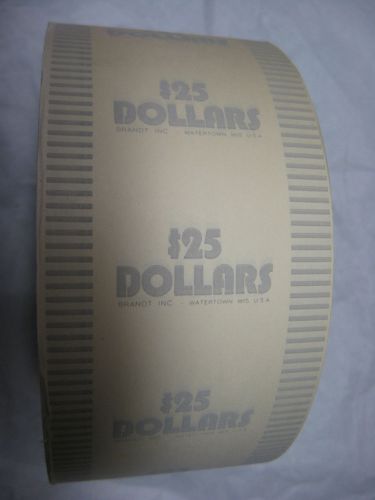 Automatic Paper Roll Coin Wrap Dollars $25 Brandt Inc Watertown Wisconsin