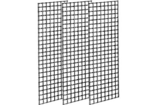 2&#039; X 4&#039; Chrome Gridwall Panel Set Of 3 Grid Wall Display