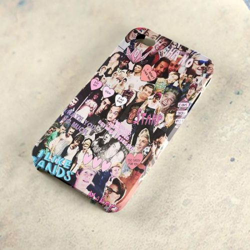 5SOS 1D One Direction Sexy Collage Face A22 New iPhone 4/5/6 Samsung Galaxy Case