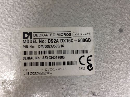 Dedicated Micros Digital Sprite 2 DS2A DX16C-500GB