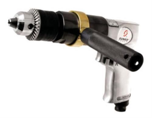 SUNEX TOOLS 1/2&#034; Dr. Reversible Air Drill With Chuck(Sell Only One)