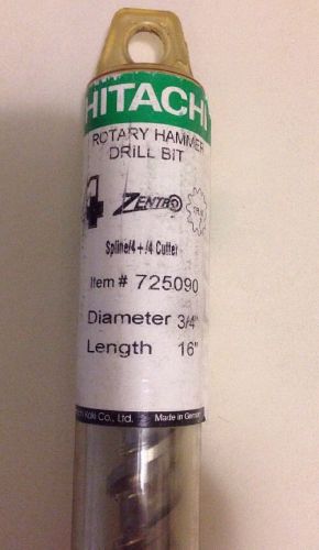 Hitachi® spline hammer drill 725090 16&#034; rotary bit 3/4 x 16 for sale