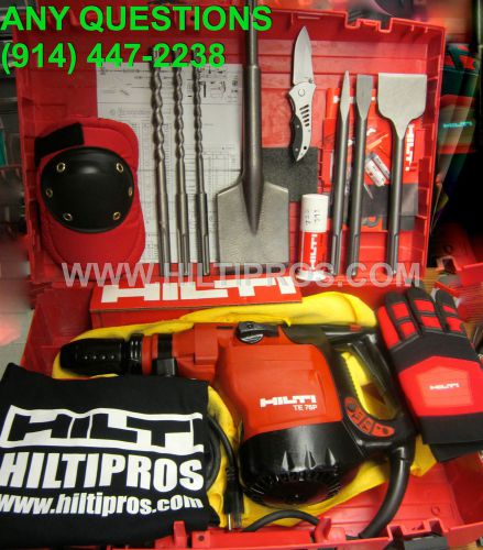 HILTI TE 76-P HAMMER DRILL, PREOWNED, EXCELLENT CONDITION, FREE BITS &amp; CHISELS