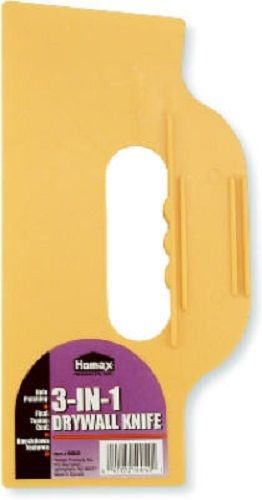 Homax, 4 Pack, 10&#034; x 6&#034; x 4&#034;, Triple Edge Drywall Knife
