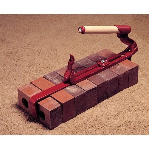 Brick Tongs Heavy Duty Big Red w/Easy Release Kraft Tool Made in the USA 10643