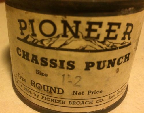 Chassis Punch 1/2&#039; Round Pioneer Broach Co.
