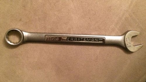 CRAFTSMAN 11/16&#034; COMBINATION WRENCH 12 POINT 44698 **NEW**