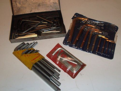 Allen type hex wrench tool sets SAE &amp; metric Nice